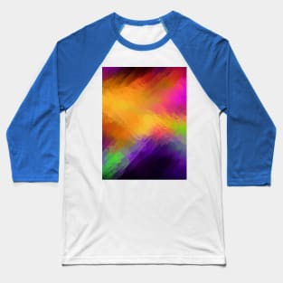 Trippy Psychedelic Fractal Galaxy Abstract Painting Print Pattern Baseball T-Shirt